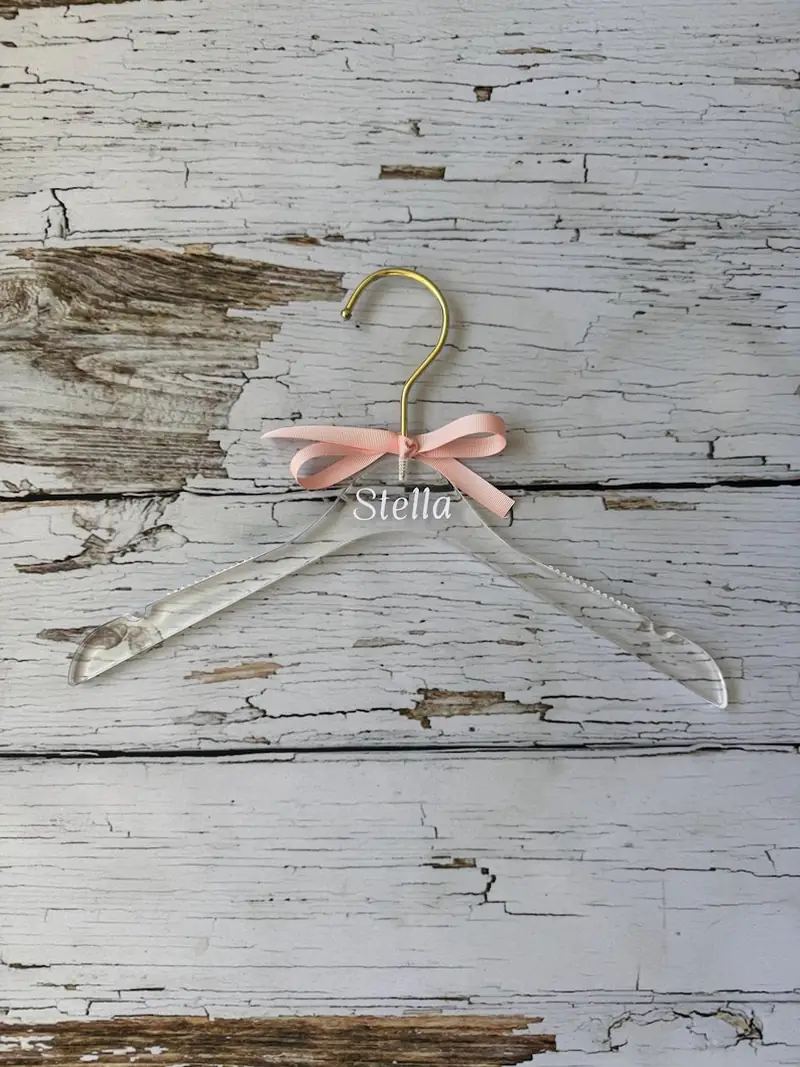 Personalised Acrylic Hanger with Gold